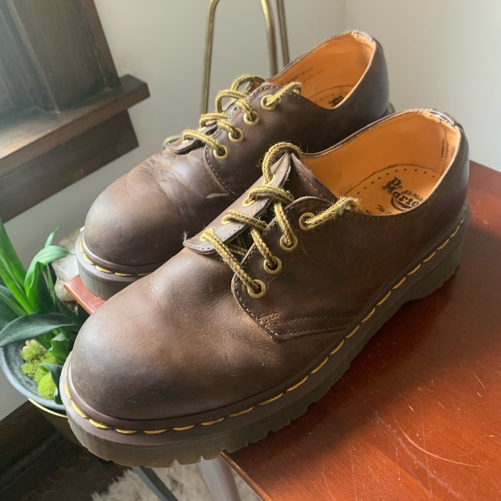 Dr. Martens 1461 Bex Crazy Horse Leather Oxford in Brown